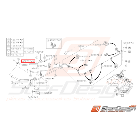 Durite de Carburant Origine Subaru WRX STI 2006 - 200731926