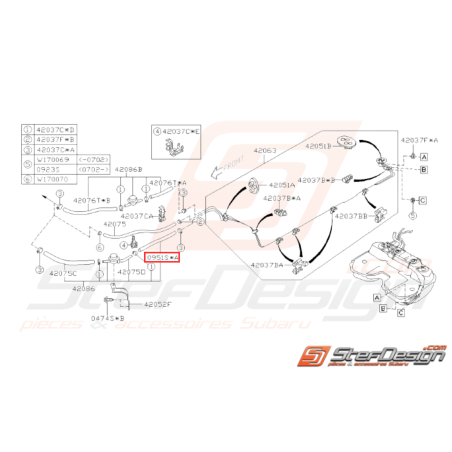 Durite de Carburant Origine Subaru WRX STI 2006 - 200731928