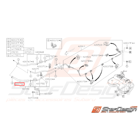 Durite de refroidissement Origine Subaru WRX STI 2006 - 200731930