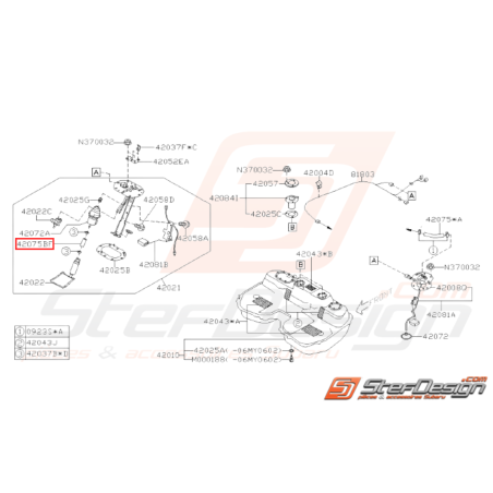 Durite Essence Origine Subaru WRX STI 2006 - 200731950