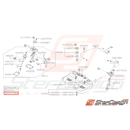 Attache Durite Origine Subaru WRX et STI 2001 - 200731958