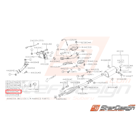 Vis de fixation Origine Subaru GT WRX STI BRZ31981