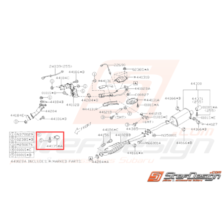 Bande Complète Origine Subaru WRX STI 2006 - 201431983