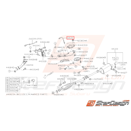 Sonde Lambda Origine Subaru WRX STI 2001 - 200731989