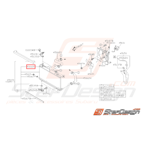 Étiquette Attention Ventilateur Origine Subaru WRX STI 03-14 BRZ 13-19 Forester Turbo 97-08-00/05-0732015