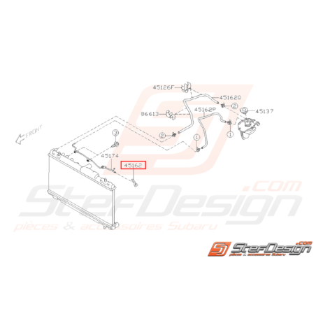 Durite de radiateur pour subaru impreza WRX/STI 2003-200732021