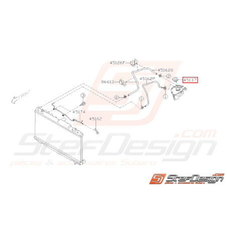 Bouchon de vase d'expansion d'eau origine SUBARU GT WRX STI32025