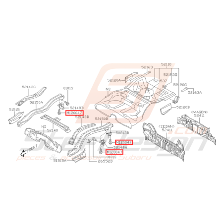 Vis fixation GT WRX STI32068