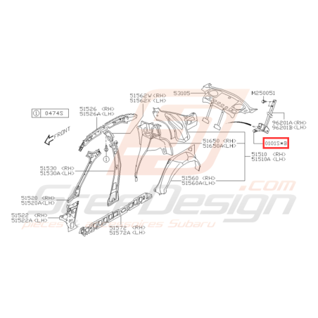 Vis Origine Subaru WRX STI BRZ32078