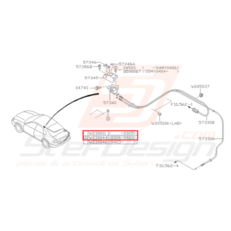 Rondelle isolante D20 Subaru GT WRX STI32082