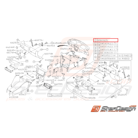 Vis Taraudeuse Subaru GT WRX STI32143