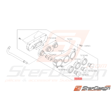 Bouton Mode Origine Subaru WRX STI 2005 - 200732164