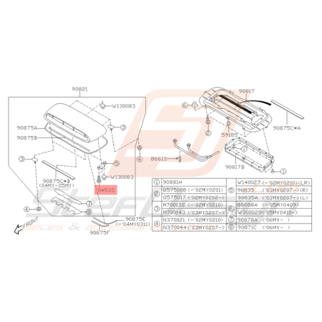 Vis Taraudeuse Origine Subaru WRX STI 04/2001 - 200732182