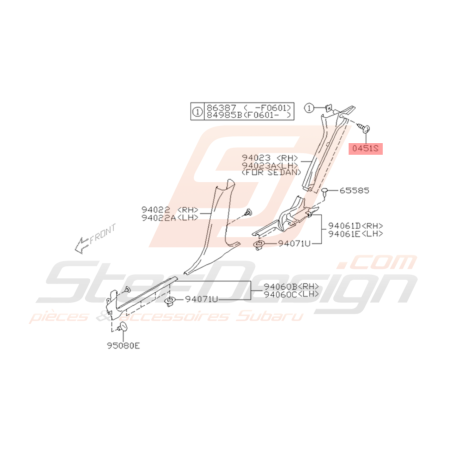 Vis Taraudeuse Origine Subaru GT WRX STI BRZ32242