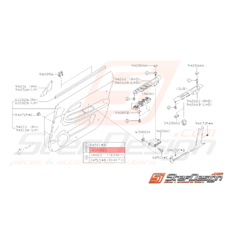 Agrafe Origine Subaru WRX STI 2005 - 201432326