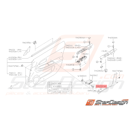 Clips GT 1993 - 2000 WRX STI 2001 - 200732334