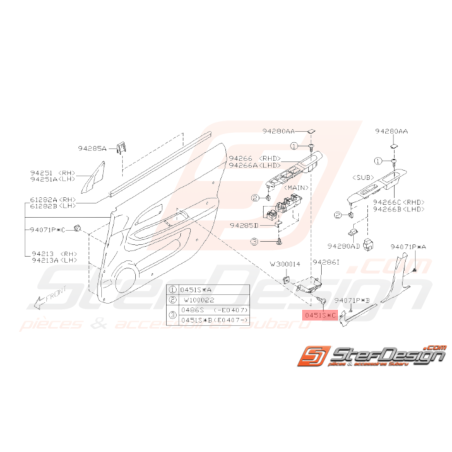 Vis Taraudeuse Origine Subaru GT WRX STI32335