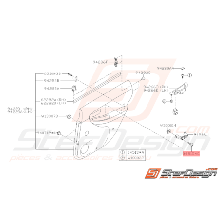 Vis Taraudeuse Origine Subaru GT WRX STI32344