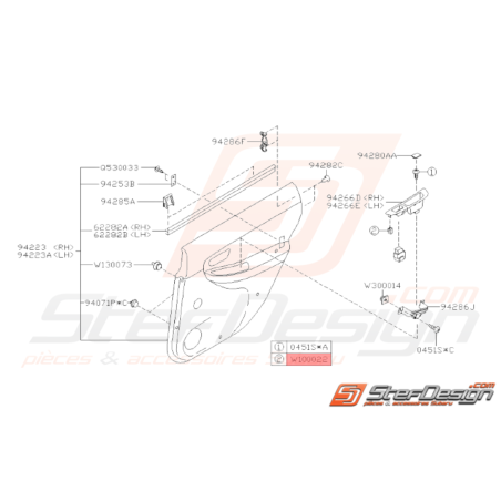 Agrafe Origine Subaru WRX STI 2005 - 201432346