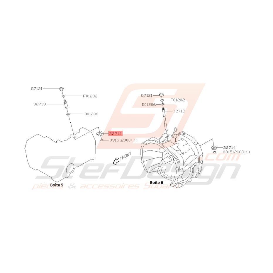 Pignon d'Entrainement Boite 5 Origine Subaru WRX 2001 - 2005 Pignon d'Entrainement Boite 5 Origine Subaru WRX 2001 - 2005
