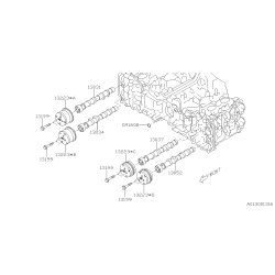 Arbre à cames admission...