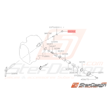 Bouchon Système Fourchette Origine Subaru GT 93-98 WRX 01-10 FORESTER 05-0732455