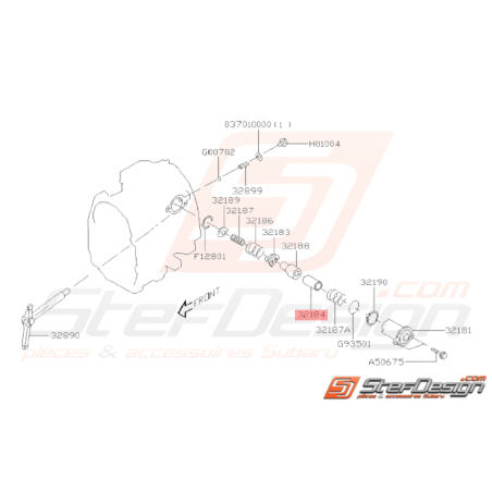 Couvercle Ressort Origine Subaru WRX 01-10 FORESTER 05-0732465