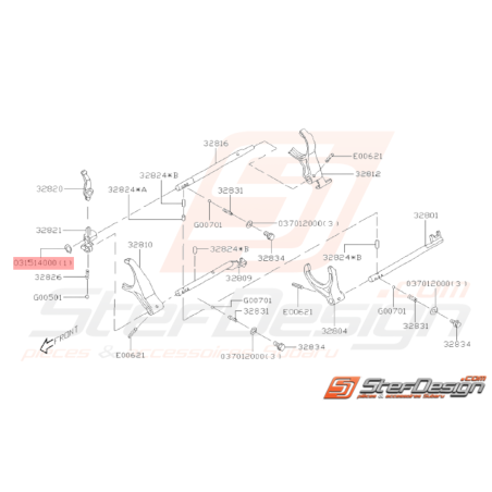 Circlips Origine Subaru GT 93 - 00 WRX 01 - 10 STI 01 - 0732472