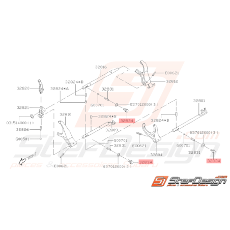 Vis Origine Subaru Impreza GT 1993 - 2000 WRX 2001 - 201032484