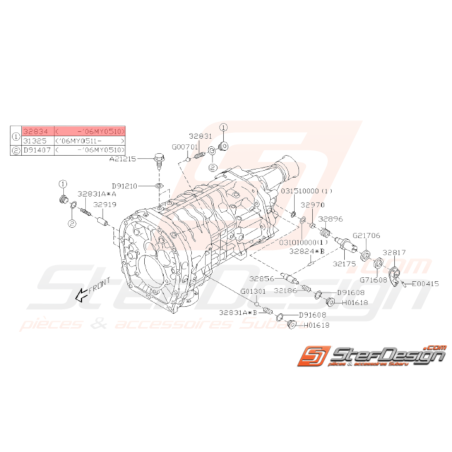 Bouchon Origine Subaru STI 2001 - 10/05/200632488