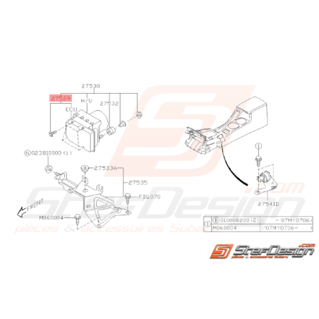 Bloc Réparation ABS Origine Subaru STI 2006 - 200732575