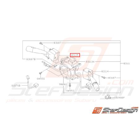 Commodo Clignotant Origine Subaru STI 2006 - 200732667