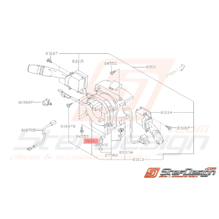 Enrouleur Origine Subaru STI 2006 - 200732673