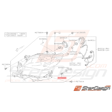 Vis de fixation Origine Subaru WRX STI32698