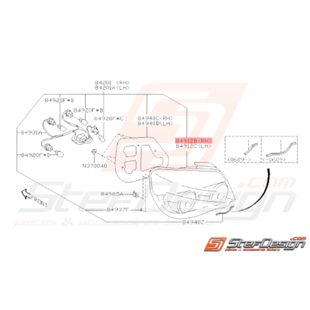 Ensemble Feu Arrière Origine Subaru WRX STI 200632745