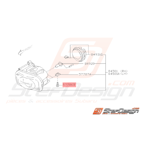 Vis de fixation Origine Subaru WRX STI32751