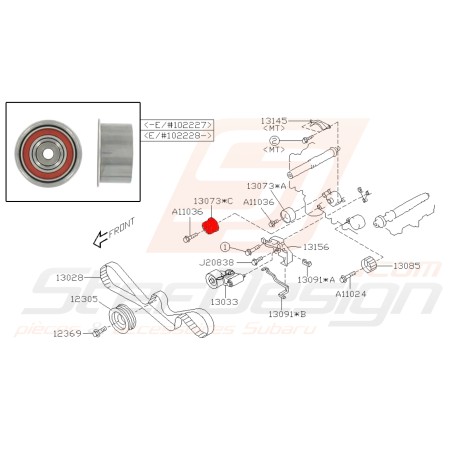 Galet de distribution LEGACY 2004 / FORESTER SF532779