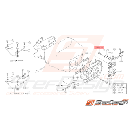 Vis de fixation crépine d'huile boite 6 vitesses WRX 06-10 STI 01-1932873