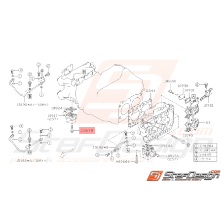 Boulon Origine Subaru STI 2008 - 201932876