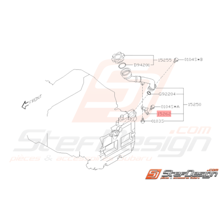 Support Remplissage d'Huile Origine Subaru WRX STI 2008 - 201932935