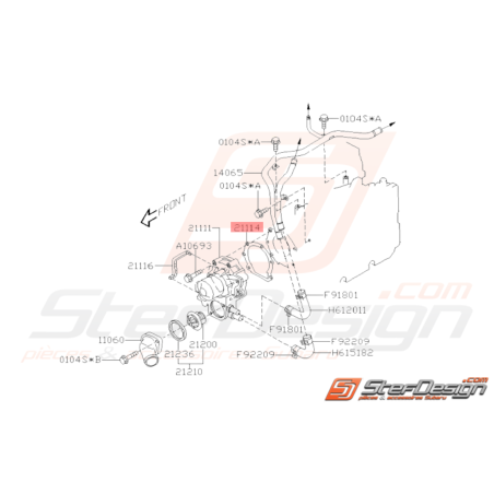 Joint Pompe à Eau Origine Subaru GT WRX STI32962
