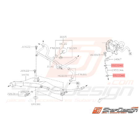 Attache tuyaux bouchon bypass Origine Subaru GT 93-00 WRX 01-10 STI 01-14 BRZ 13-19 FORESTER 97-02/05-0732969 Attache tuyaux bouchon bypass Origine Subaru GT 93-00 WRX 01-10 STI 01-14 BRZ 13-19 FORESTER 97-02/05-0732969