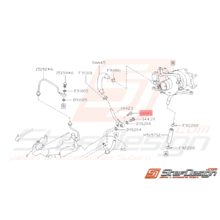 Boulon Origine Subaru GT WRX STI BRZ GT 8633004