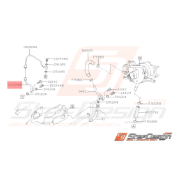 Conduit d'huile de turbo...
