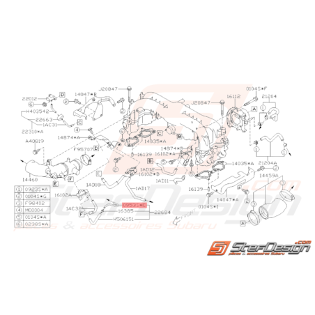 Durite d'Air Origine Subaru WRX 2008 - 201033023