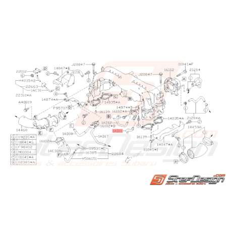 Durite Dépression Origine Subaru WRX 2008 - 201033028