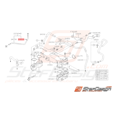 Agrafe Origine Subaru WRX STI 2006 - 201433063