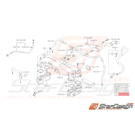 Joint Collecteur d'Admission Origine Subaru WRX 2008 - 201033075