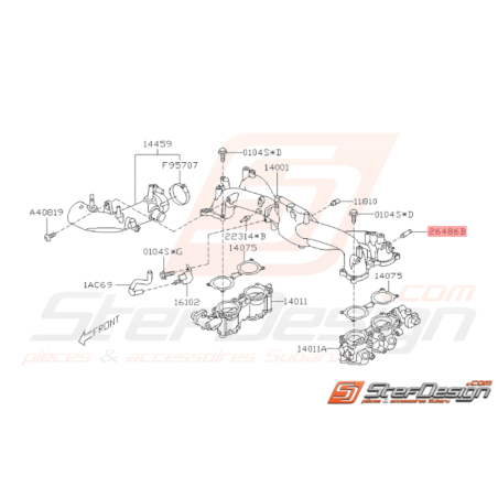 Boulon Joint de Dépression Origine Subaru GT 93-00 WRX 06-07 STI 06-1433082