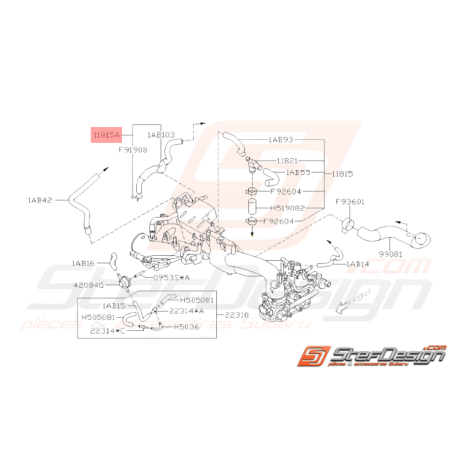 Durite PCV Origine Subaru WRX 2006 - 2007 STI 2001 - 201433087